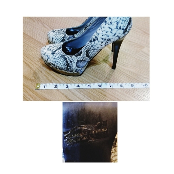 BKE Snake-Print Heels - Size 7 - Picture 9 of 9